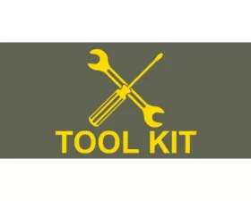 Quadratec Tool Kit Ammo Storage Box Decal Yellow